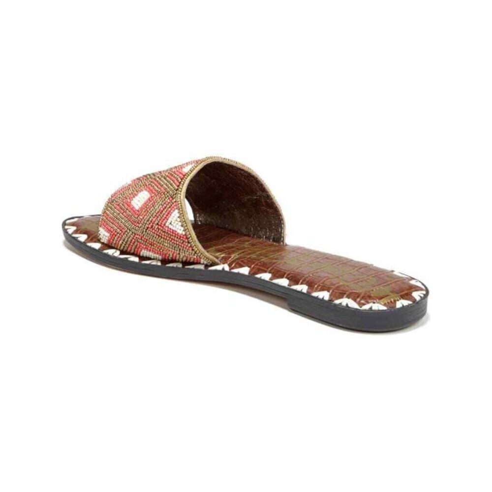 NWT SAM EDELMAN Womens Coral Gunner Round Toe Slip On Slide Sandals 8 - Picture 2 of 4
